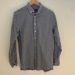 Vineyard vines boys navy gingham button down